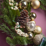 Autumn Flowers & Leaves Wreath 