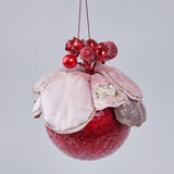 Orna Ball  with Magnolia Head Red 