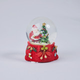 Small Snow Globe Santa with Christmas Tree
