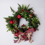 Luxury Red Apple Wreath - 58cm