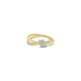 Gold/Silver 2-Tone Twist Bangle