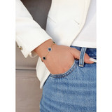 Gold/Jet Clover Bracelet