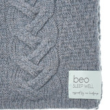 Beo The Inis Collection Aran Knit Grey Throw_10003