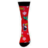 Guinness Toucan Snowflake Socks – Red/Black