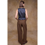 Faye Tweed Trousers Chestnut Herringbone 