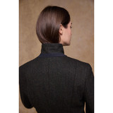 Sasha Tweed Jacket Deep Green Herringbone 
