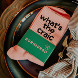 Ladies What's The Craic Socks - Pink