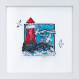 Rebeka Kahn 'Beautiful Ireland' Lighthouse 26cmx26cm
