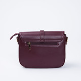 Eleanor Suede Leather Crossbody Bag – Wine