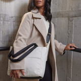 Coco Quilt Tote – Cream