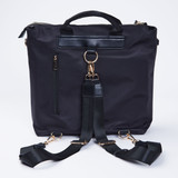 Elsa Smooth Nylon Backpack – Black