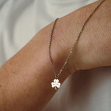 Silver Shamrock Pendant Necklace