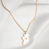 Gold Ireland Heart Map Necklace