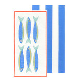 Fish Long Lunch Paper Napkins - 16 Pack