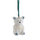 Baby's First Christmas Teddy Bear Ornament - Blue
