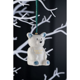 Baby's First Christmas Teddy Bear Ornament - Blue