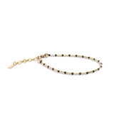 14kt GoldFill/Spinel Nightsky Linear Bracelet - 2mm Gemstones