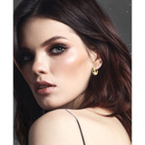 Vermeil/Cubic Zirconia Cosmic Hoops