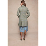 Aimee Tweed Coat - Soft Fern Check