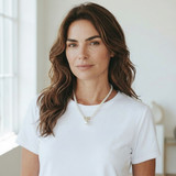 Gold & Pearl Bow Pendant Necklace