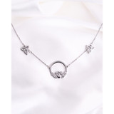 Sterling Silver Claddagh Celtic Knot Necklace