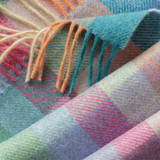 Lambswool Scarf - Pastel Check