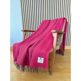 Heritage Tweed Fuchsia Wool Throw