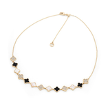 Fleur 13 Motif Necklace Gold