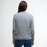 Pendle Knit Cardi - Grey Marl/Birchwood Tartan