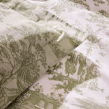 Braysmith Toile Quilt Set - Olive Green