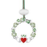 Claddagh Shamrock Christmas Tree Decoration