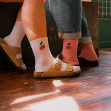 Women's Grá (Love) Cherry Socks - White