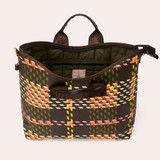Carry Grab Bucket Bag - Cubic Check Cocoa 