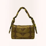 Puffy Reversible Shoulder Bag - Solid Stem Khaki & Fern 