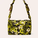 Puffy Reversible Shoulder Bag - Solid Stem Khaki & Fern 