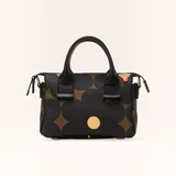 Mini Fielder Handbag - Flower Power Ebony 