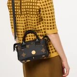 Mini Fielder Handbag - Flower Power Ebony 