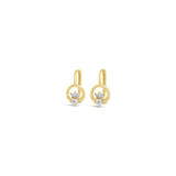 Gold Heart & Claddagh French Clip Earrings