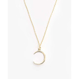 Little Light New Beginnings Gold Crescent Moon Pendant_10001