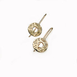 Martina Hamilton 9K Gold Heaven Circle Drop Earrings_10001