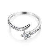 Newbridge Star Ring Clear with Stones_10001