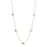 NJO 9K Yellow Gold 5 Star Necklace_10002