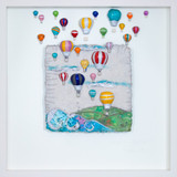 Rebeka Kahn 'Life is an Adventure' 53cm x 53cm