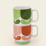 Orla Kiely Block Flower Tomato & Fern Mugs Set of 2_10001