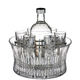 Waterford Lismore Diamond Vodka Set with Chill Bowl & Shot Glasses_10001
