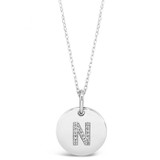 Absolute Sterling Silver Initial Necklace_10012