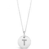 Absolute Sterling Silver Initial Necklace_10016