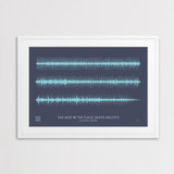 JANDO Large Personalised Soundwave Framed Print _10006