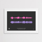 JANDO Medium Personalised Soundwave Framed Print_10003
