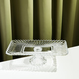 Killarney Crystal Beaufort Rectangular Footed Plate_10001